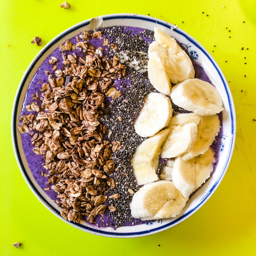 His is a lifestyle recipe for how to make a vegan acai bowl with raw ingredients